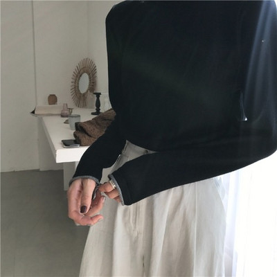 Bluză de damă modernă cu guler polo în trei culori