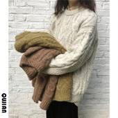 Pulover de dama modern cu decolteu rotund in trei culori