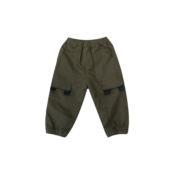 Gyermek sportnadrág zöld és barna zsebekkel