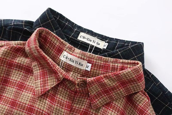 Alkalmi női kockás ruha klasszikus gallérral és hosszú ujjú rózsaszín és fekete színben