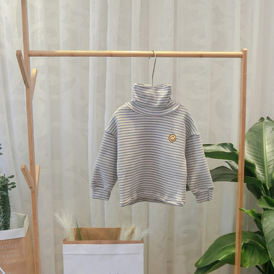 Παιδική ριγέ μπλούζα με κολάρο σε διάφορα χρώματα