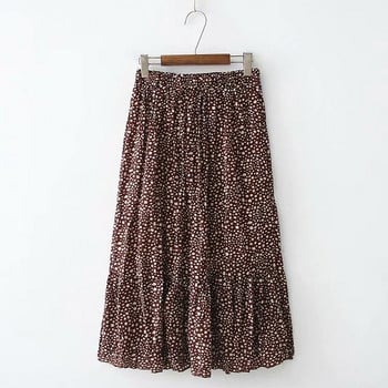 Casual γυναικεία φούστα με ψηλή με μέση, σε τρία χρώματα