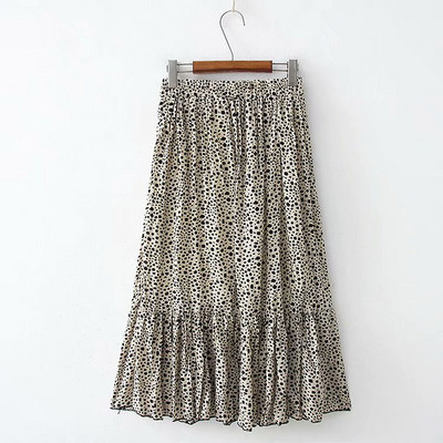 Casual γυναικεία φούστα με ψηλή με μέση, σε τρία χρώματα