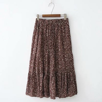 Casual γυναικεία φούστα με ψηλή με μέση, σε τρία χρώματα