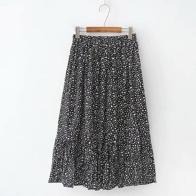 Casual γυναικεία φούστα με ψηλή με μέση, σε τρία χρώματα