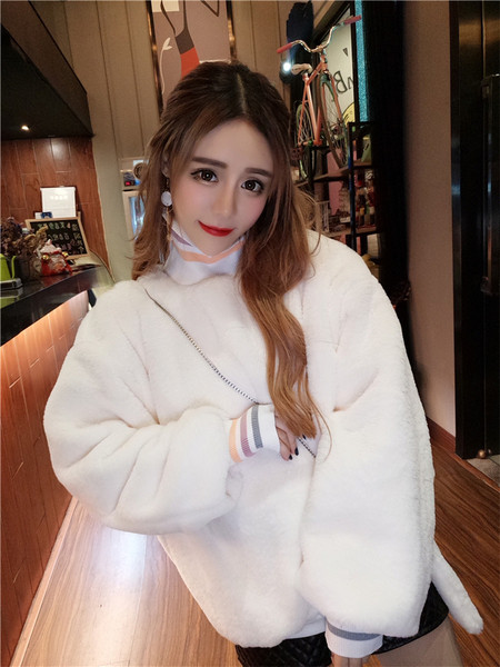 Φαρδύ γυναικεία μπλούζα με ελαστική σε δύο χρώμτα