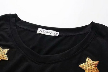 Γυναικείο καθημερινό κοντό φόρεμα σε μαύρο χρώμα