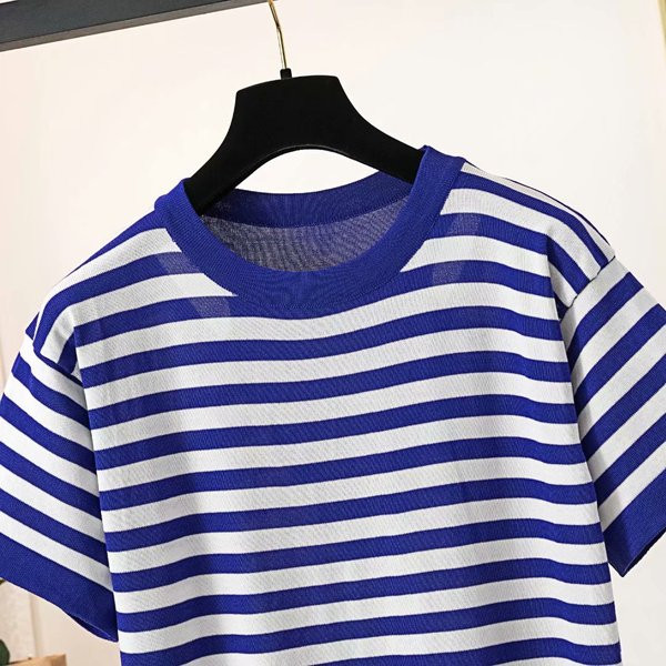 Lezser női rövid ruha O-nyakú és rövid ujjú, két színben