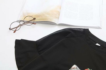 Γυναικείο Casual Short Dress με Εφαρμογή και O-Neck σε Μαύρο χρώμα