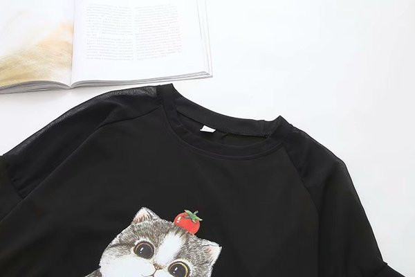 Γυναικείο Casual Short Dress με Εφαρμογή και O-Neck σε Μαύρο χρώμα