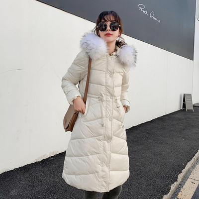 Geaca de iarna de dama model lung cu sobolan in mai multe culori