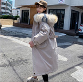 Geaca de iarna moderna de dama model lung in mai multe culori