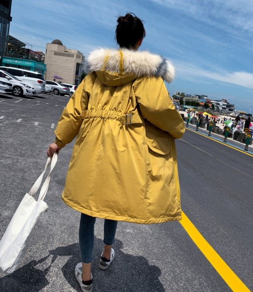 Geaca de iarna moderna de dama model lung in mai multe culori