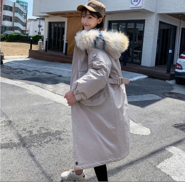 Geaca de iarna moderna de dama model lung in mai multe culori