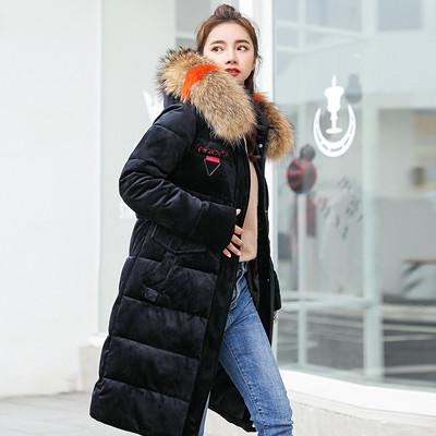 Γυναικείο μοντέρνο χειμερινό μπουφάν με πολύχρωμη κουκούλα σε διάφορα χρώματα