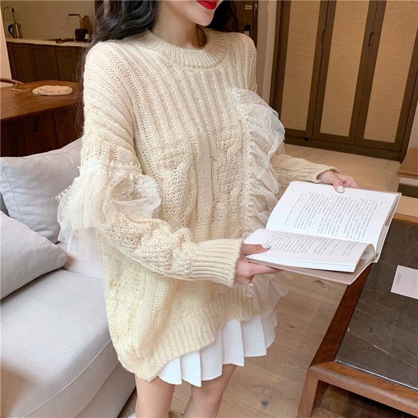 Μοντέρνο γυναικείο πουλόβερ πουλόβερ σε διάφορα χρώματα και οβάλ ντεκολτέ