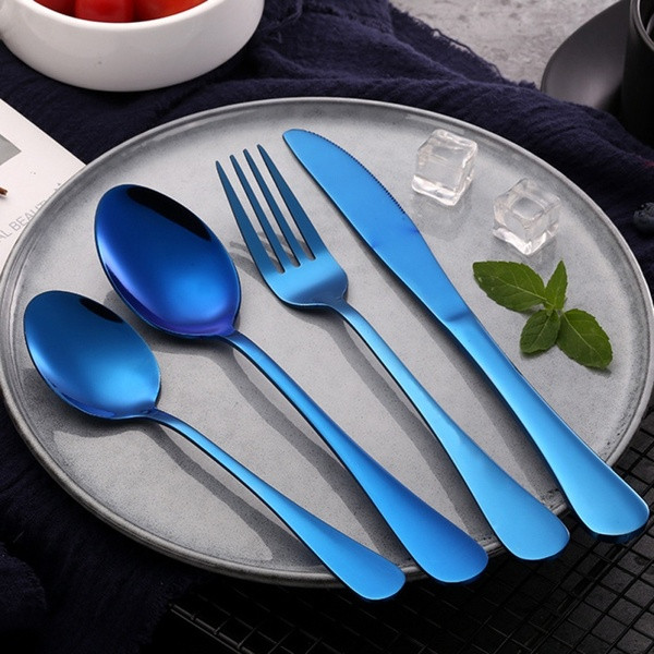 Комплект от четири броя прибори за хранене от неръждаема стомана