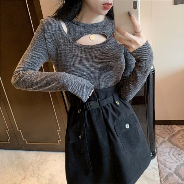 Fusta dama cu curea si buzunare - model croiat