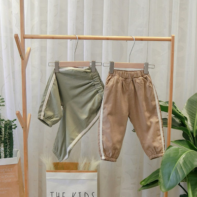 Нов модел детски панталонi за момчета с кант в зелен,син,черен и кафяв цвят