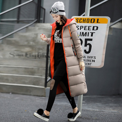 Γυναικείο χειμωνιάτικο μπουφάν με κουκούλα - μακρύ μοντέλο σε διάφορα χρώματα