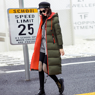 Γυναικείο χειμωνιάτικο μπουφάν με κουκούλα - μακρύ μοντέλο σε διάφορα χρώματα