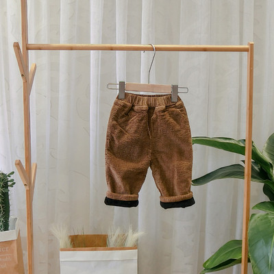 Model nou de pantaloni copii pentru baieti in negru, gri si maro