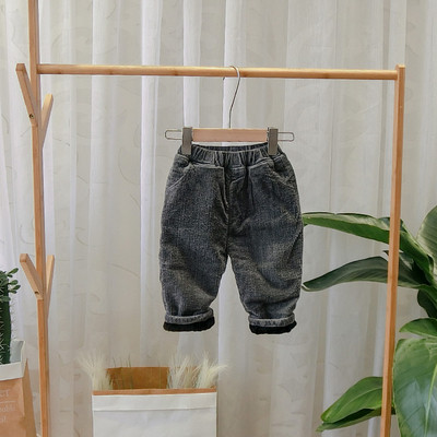 Model nou de pantaloni copii pentru baieti in negru, gri si maro