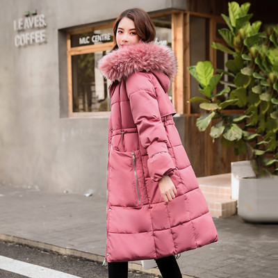 Νέο μοντέλο γυναικείο μακρύ μπουφάν με κουκούλα σε τρία χρώματα