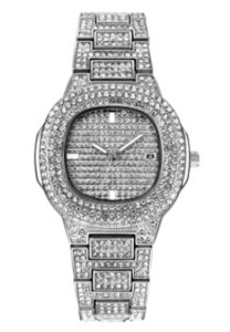 НОВ модел дамски часовник с камъни в шест цвята 