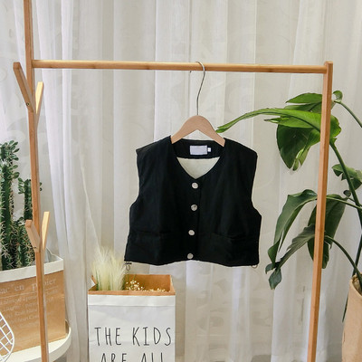 Vesta zilnica pentru copii pentru baieti in negru, maro si roz