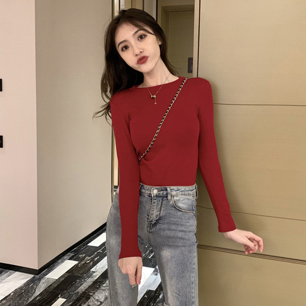 Női alkalmi blúz sima modell ovális nyakkivágással, több színben