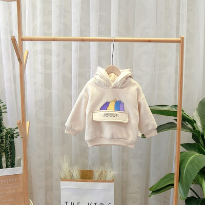 Νέο μοντέλο καθημερινό παιδικό φούθτερ με εφαρμογή, τσέπη και κουκούλα για αγόρια