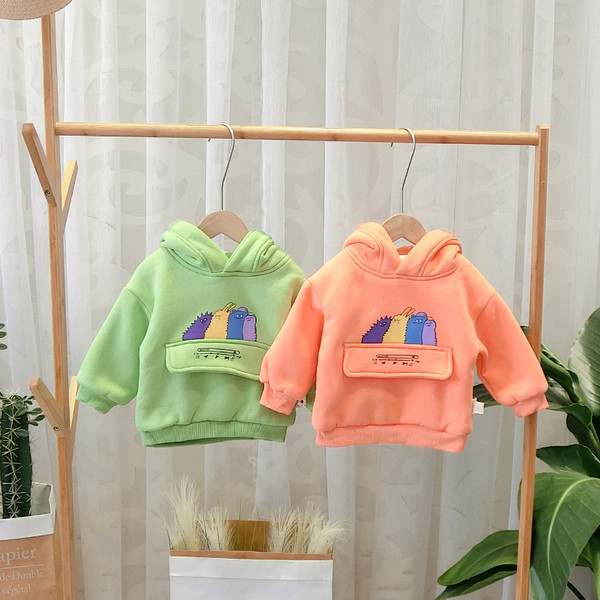 Νέο μοντέλο καθημερινό παιδικό φούθτερ με εφαρμογή, τσέπη και κουκούλα για αγόρια