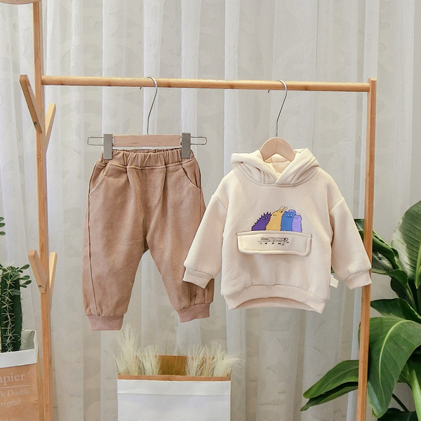 Νέο μοντέλο καθημερινό παιδικό φούθτερ με εφαρμογή, τσέπη και κουκούλα για αγόρια