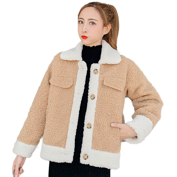 Palton modern de dama cu nasturi in albastru, verde si maro