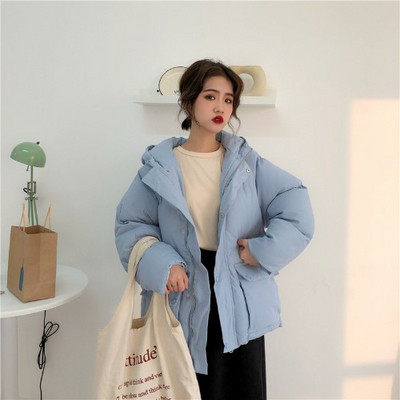 Hosszú téli kabát gombokkal és zsebekkel, négy színben