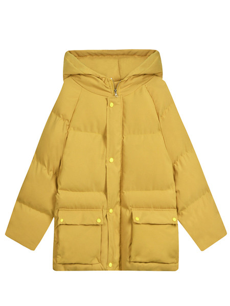 Hosszú téli kabát gombokkal és zsebekkel, négy színben