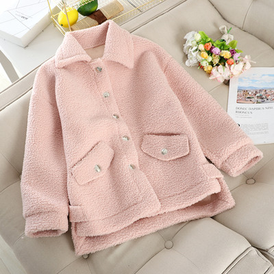 Κορυφαίο γυναικεία παλτό με φαρδύ μοτίβο με κουμπιά σε διάφορα χρώματα