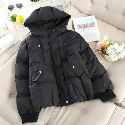 Modern téli téli kabát kapucnival több színben