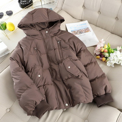 Modern téli téli kabát kapucnival több színben