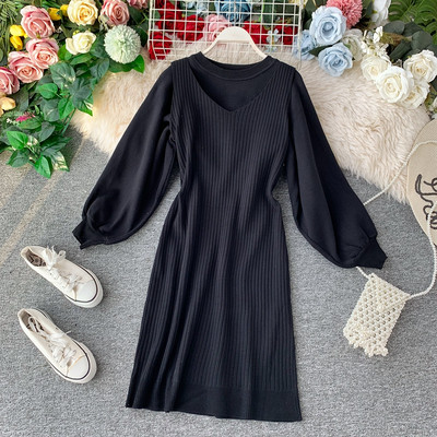 Modern női kétrészes szett fekete, sárga és bézs színben