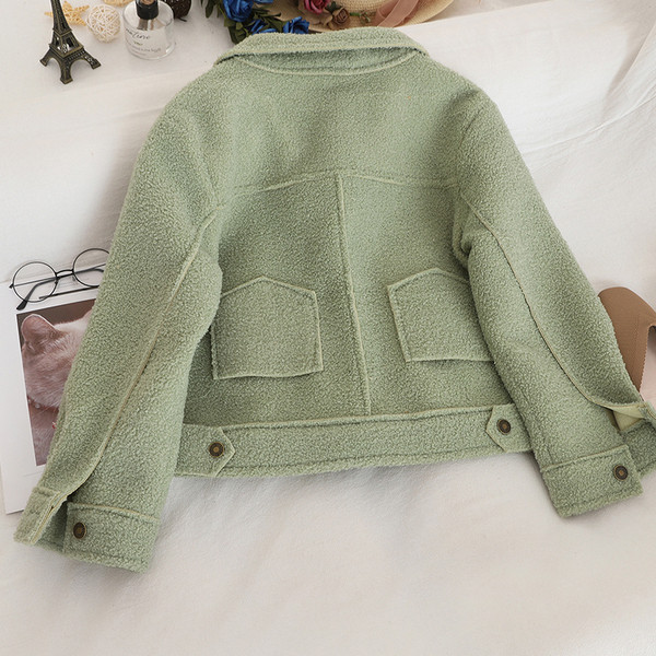 Geaca casual dama cu guler clasic in mai multe culori