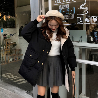 Geaca de dama de actualitate lunga model larg in doua culori cu buzunare