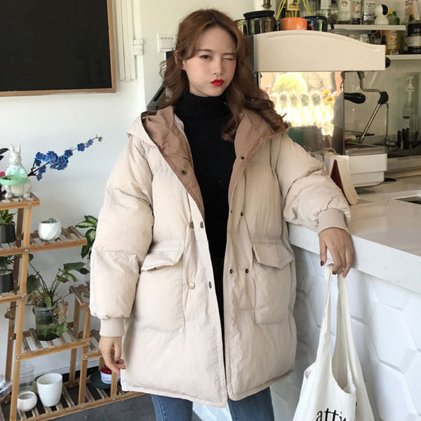 Geaca de dama de actualitate lunga model larg in doua culori cu buzunare