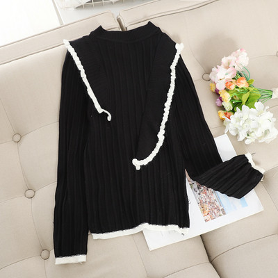 Μοντέρνο γυναικείο πουλόβερ με λαιμόκοψη O σε διάφορα χρώματα