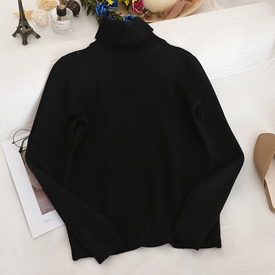 Pulover de dama uni cu guler polo in diferite culori