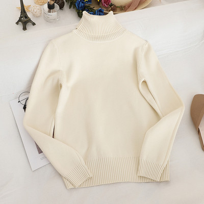 Pulover de dama uni cu guler polo in diferite culori