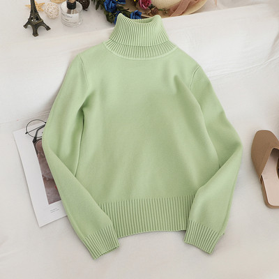 Pulover de dama uni cu guler polo in diferite culori