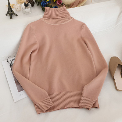 Pulover de dama uni cu guler polo in diferite culori