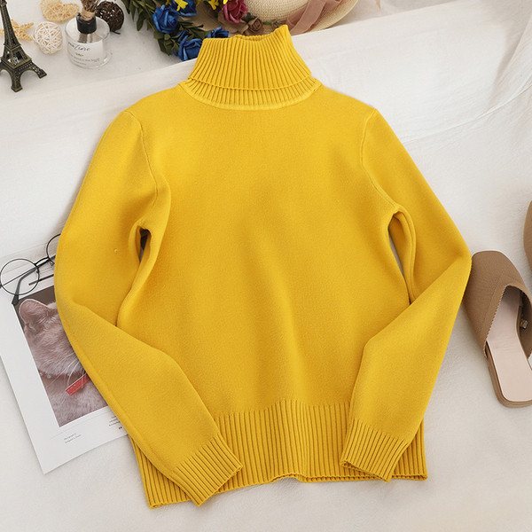 Pulover de dama uni cu guler polo in diferite culori